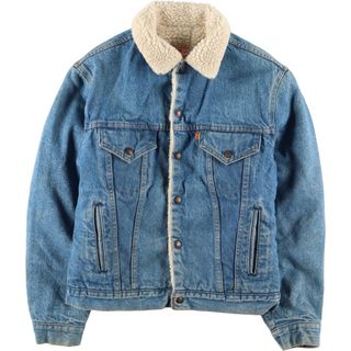 リーバイス(Levi's)の古着 70年代 リーバイス Levi's オレンジタブ ランチコート デニムボアジャケット メンズM ヴィンテージ /eaa388262(Gジャン/デニムジャケット)