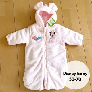 ディズニー(Disney)のDisney baby ミニーちゃん ふわふわ ロンパース ディズニー 女の子(ロンパース)