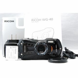 リコー(RICOH)のリコー RICOH WG-40 ブラック 付属品多数(コンパクトデジタルカメラ)