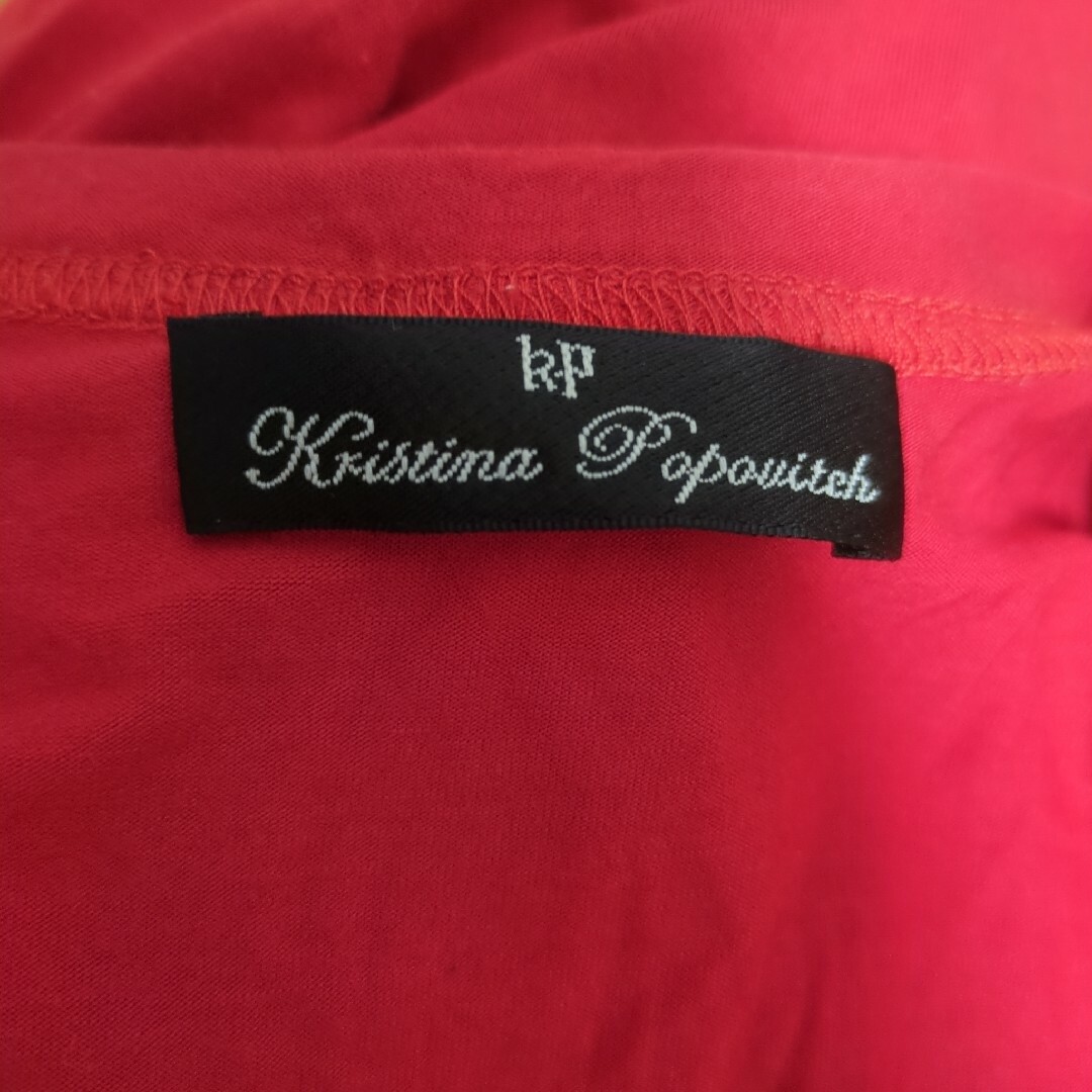 H.P.FRANCE(アッシュペーフランス)の【最終価格】kp Kristina Popovitch 赤タンク sizeS レディースのトップス(タンクトップ)の商品写真