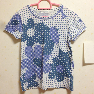 ジェーンマープル(JaneMarple)の水玉お花Tシャツ(Tシャツ(半袖/袖なし))