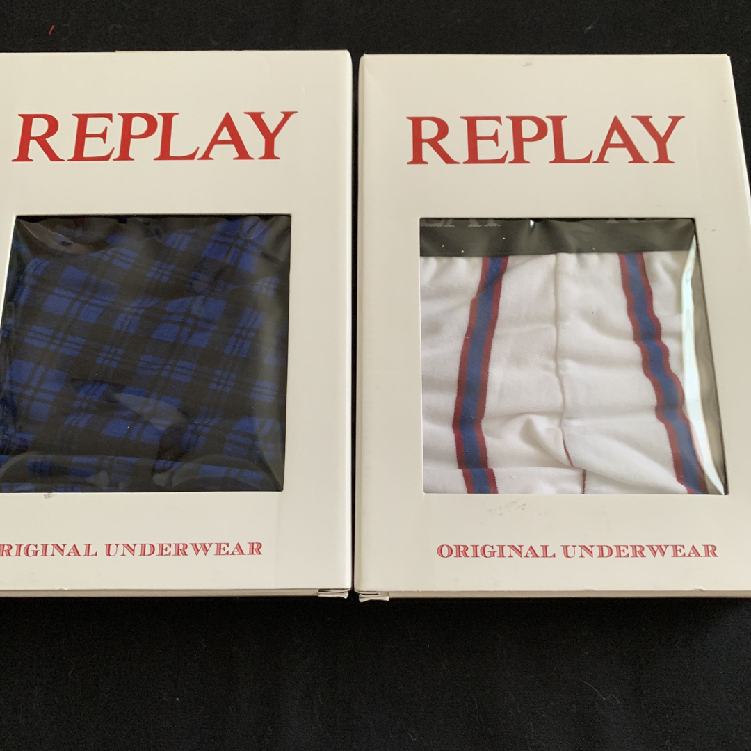 Replay(リプレイ)のREPLAY リプレイ　ボクサーパンツ　2枚組　S   日本サイズ　　M相当 メンズのアンダーウェア(ボクサーパンツ)の商品写真