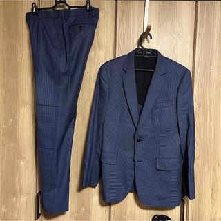 197【美品】Paul Smith ダークネイビー メンズスーツセットアップ