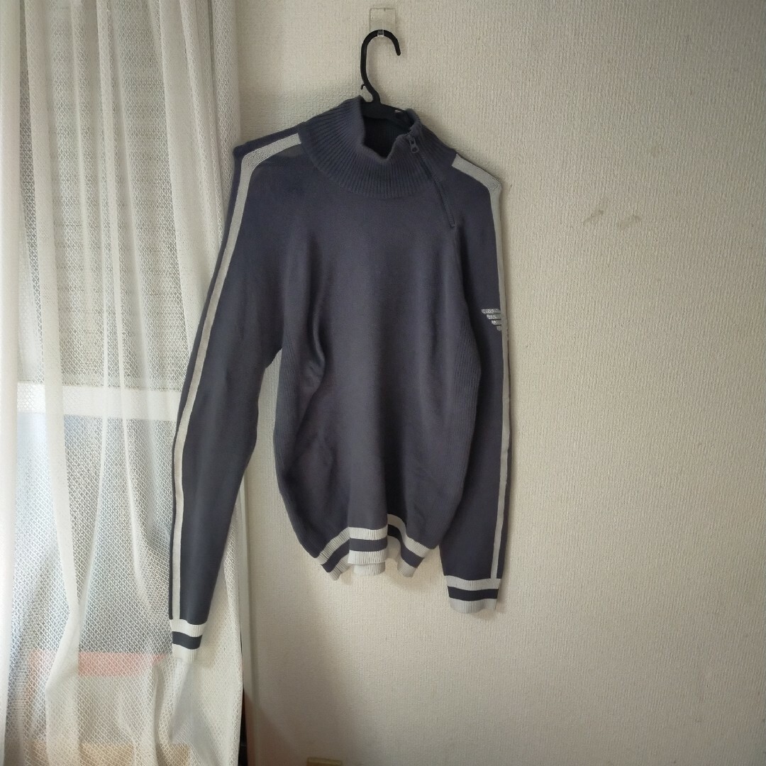 Emporio Armani - エンポリオアルマーニ ジップニットセーターの通販 Emporio Armani - エンポリオアルマーニ ジップニットセーターの通販