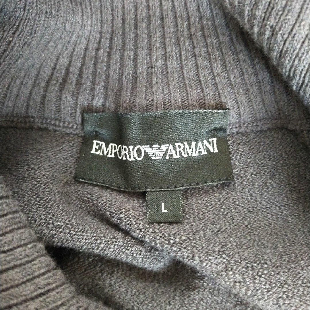 Emporio Armani(エンポリオアルマーニ)のエンポリオアルマーニ　ジップニットセーター メンズのトップス(ニット/セーター)の商品写真