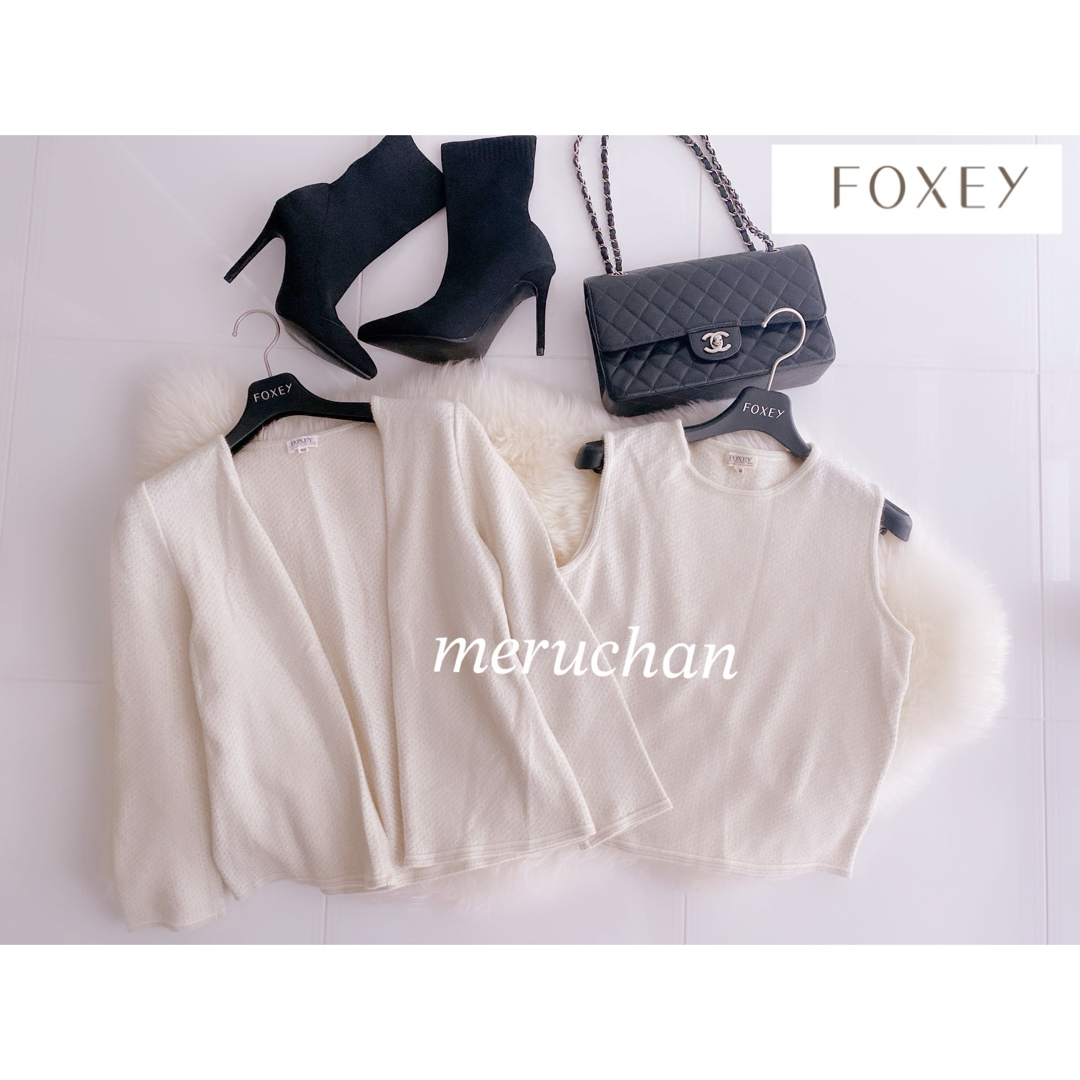 トップスFOXEY カシミヤ上質ニット　40