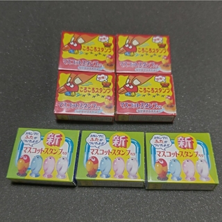 モリナガセイカ(森永製菓)のキョロちゃん スタンプ7個セット【箱付き】(キャラクターグッズ)