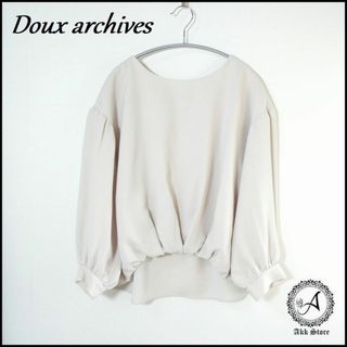 ドゥアルシーヴ(Doux archives)のDoux archives トップス 長袖 フィッシュテール ブラウス M(シャツ/ブラウス(長袖/七分))