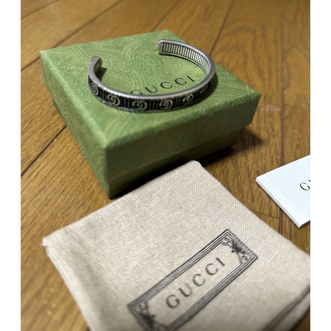 Gucci(グッチ)のGucci ダブルG シルバー ブレスレット メンズのアクセサリー(バングル/リストバンド)の商品写真