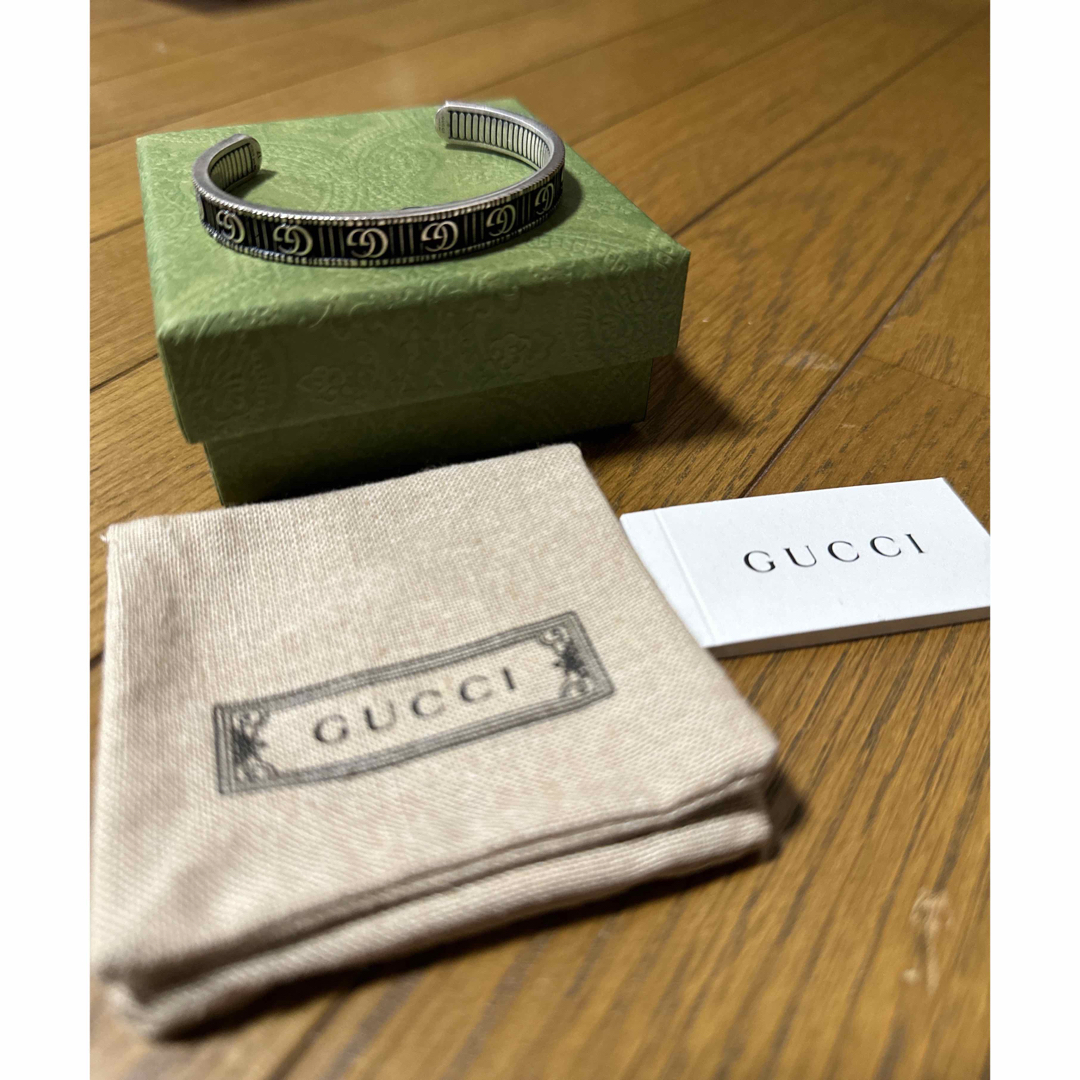 Gucci(グッチ)のGucci ダブルG シルバー ブレスレット メンズのアクセサリー(バングル/リストバンド)の商品写真