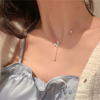 ♡ silver butterfly necklace ♡(ネックレス)