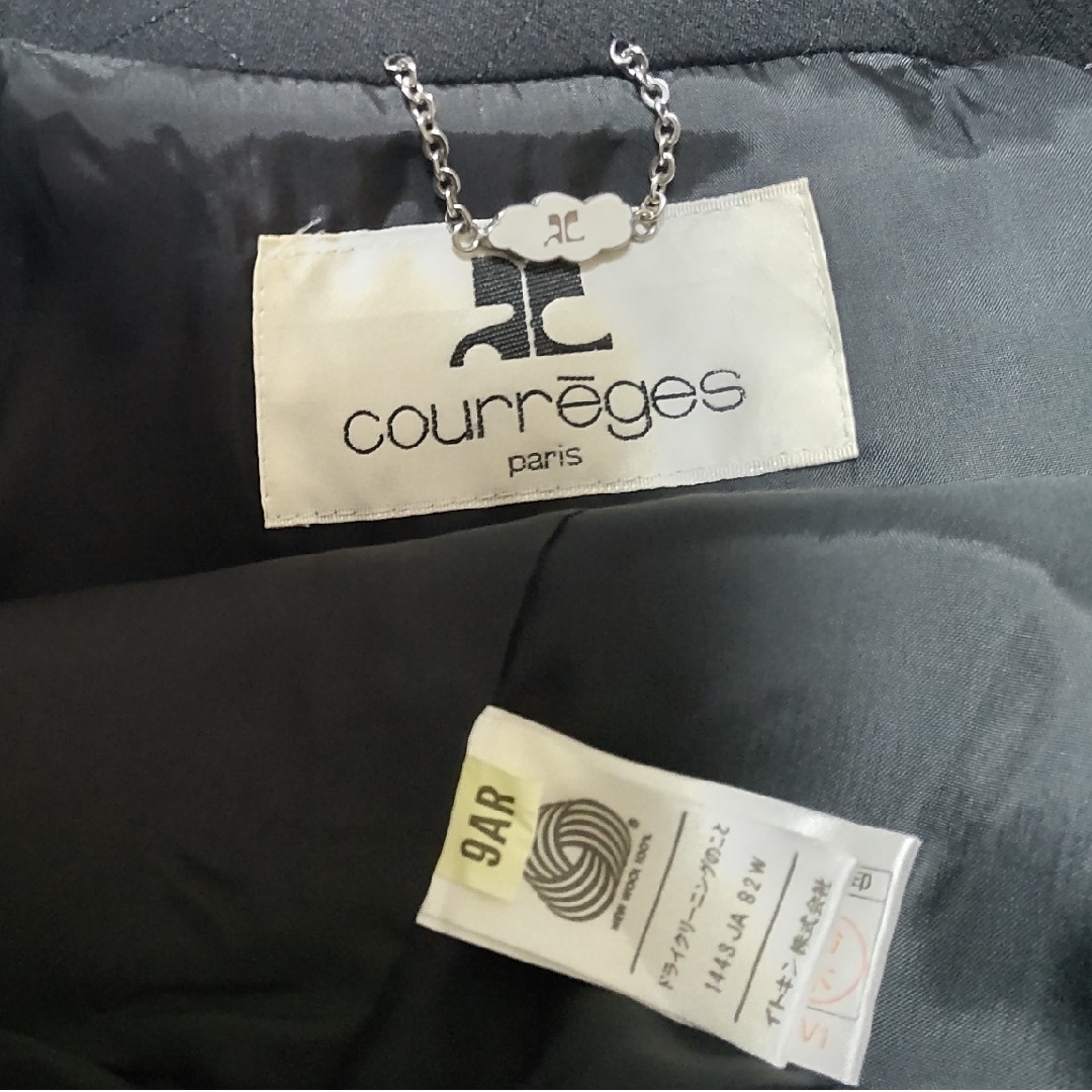 Courreges - クレージュ スーツ 黒 サイズ9号の通販 by zophiee's shop