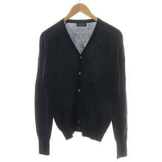 ジョンスメドレー(JOHN SMEDLEY)のJOHN SMEDLEY カーディガン 長袖 コットン XS 紺(カーディガン)