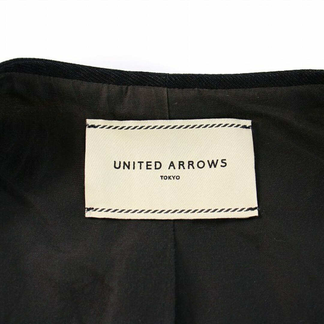 UNITED ARROWS(ユナイテッドアローズ)のユナイテッドアローズ ノーカラージャケット リネン トッパー 36 S ベージュ レディースのジャケット/アウター(その他)の商品写真