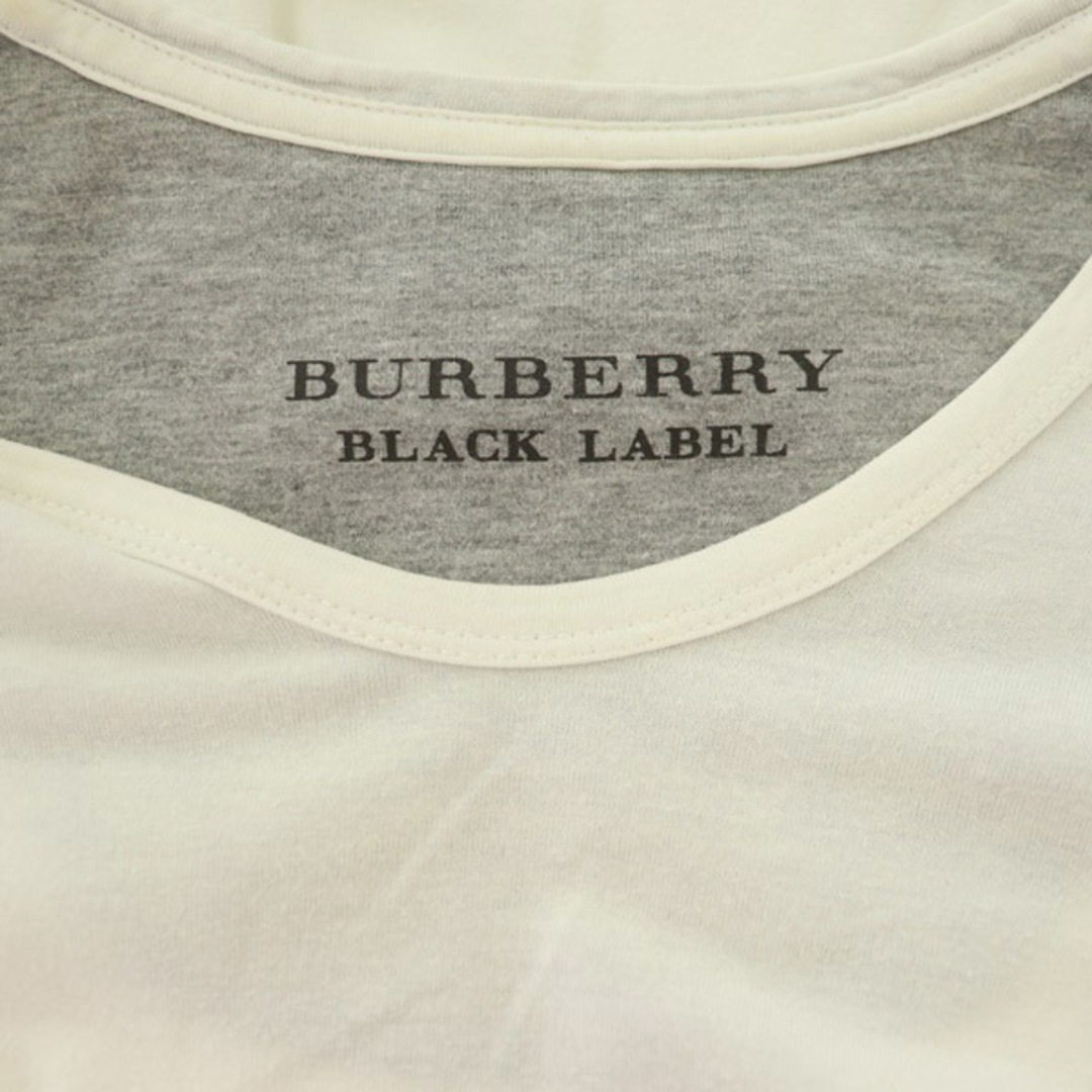 BURBERRY BLACK LABEL(バーバリーブラックレーベル)のバーバリーブラックレーベル Tシャツ カットソー ロゴ刺繍 半袖 Uネック メンズのトップス(Tシャツ/カットソー(半袖/袖なし))の商品写真