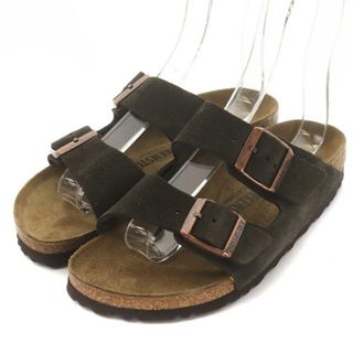 ビルケンシュトック(BIRKENSTOCK)のビルケンシュトック サンダル ベルト ストラップ ロゴ 37 24.0cm 茶(サンダル)