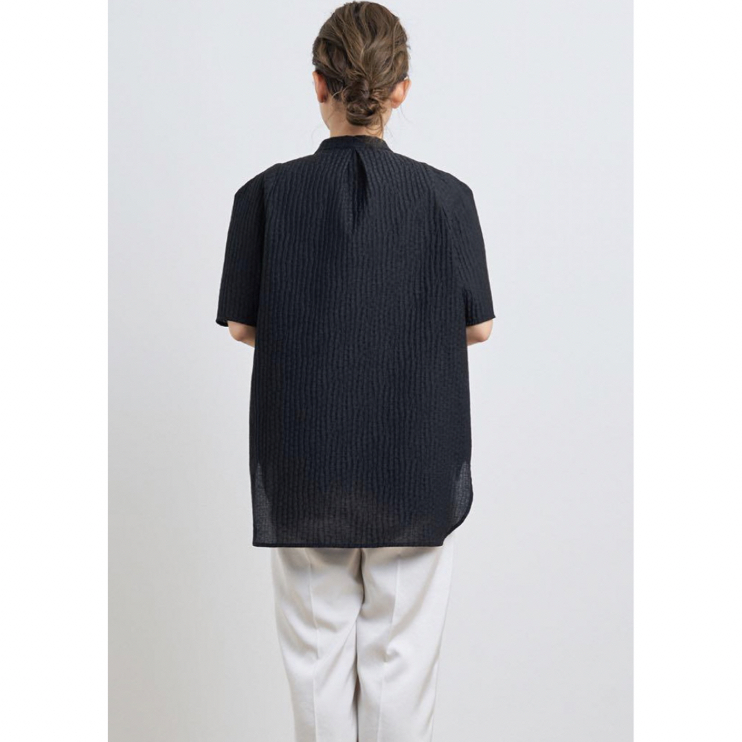 【美品】完売 yori ヨリ フクレリボンブラウス ブラック 36