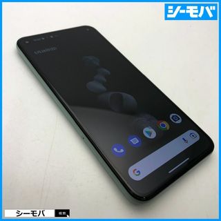 グーグル(Google)の1061 SIMフリー Google Pixel 5 128GB グリーン美品(スマートフォン本体)