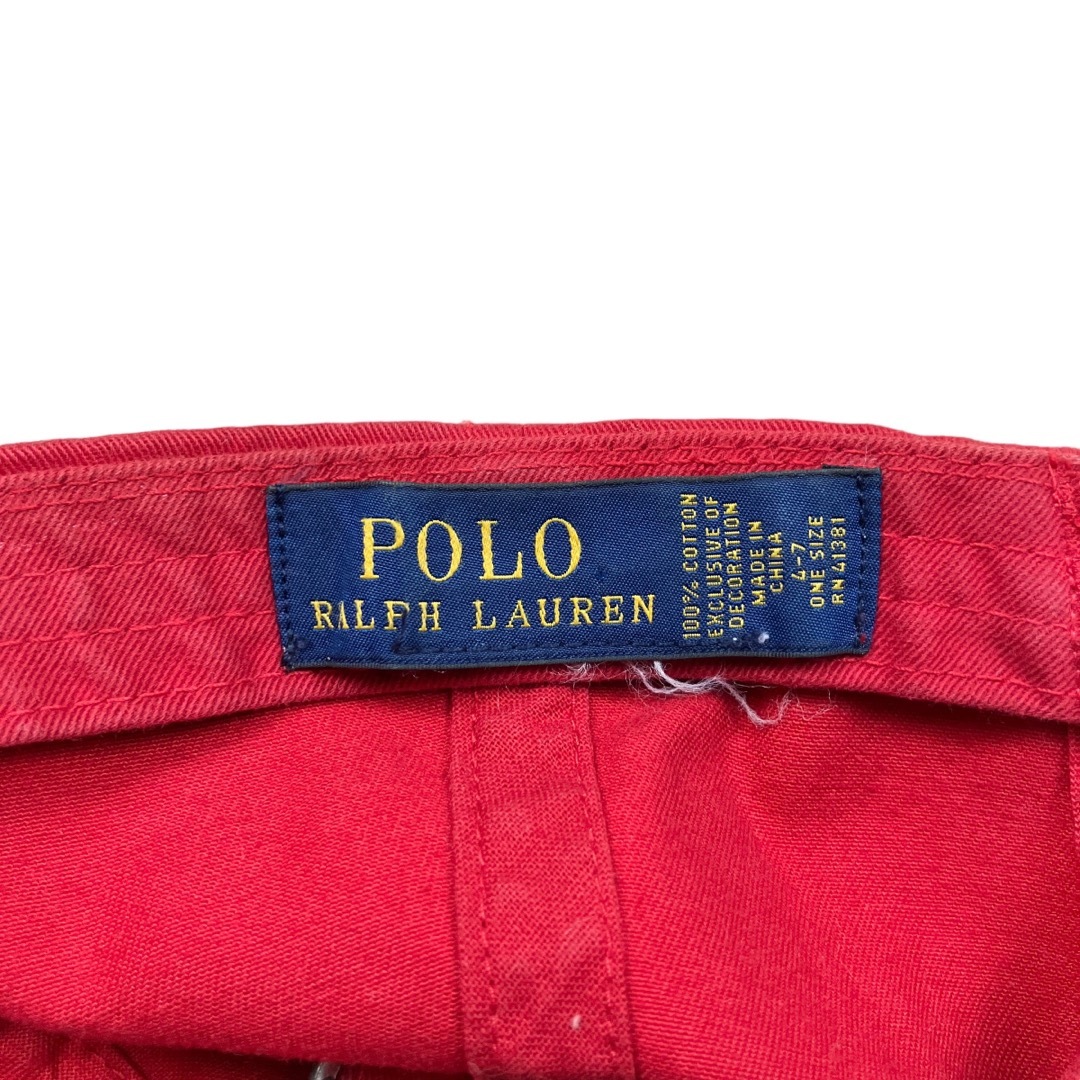 POLO RALPH LAUREN(ポロラルフローレン)のPolo Ralph Lauren ポロラルフローレン キッズ キャップ レッド キッズ/ベビー/マタニティのこども用ファッション小物(帽子)の商品写真
