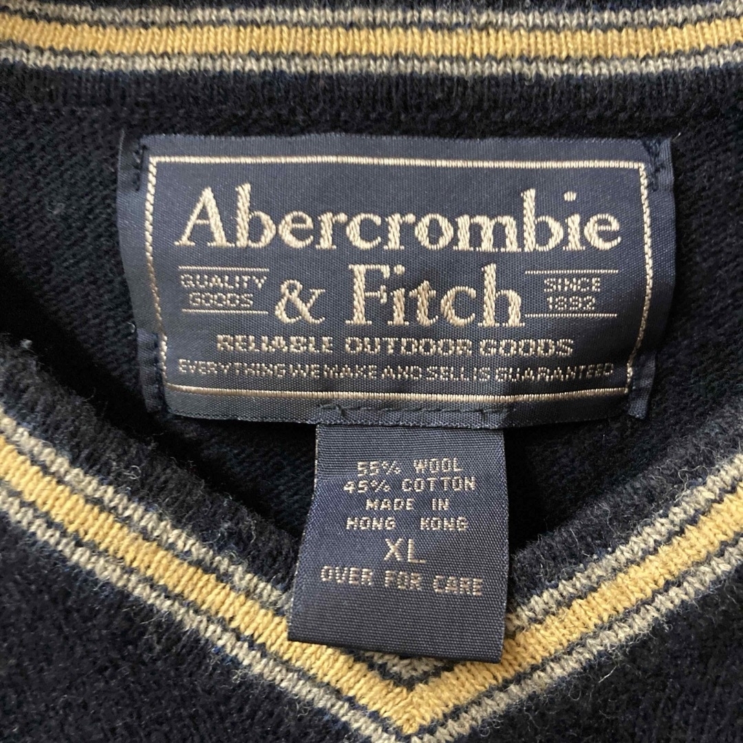 Abercrombie&Fitch(アバクロンビーアンドフィッチ)の【ビンテージ　アバクロンビー＆フィッチ】ニット　セーター　XL メンズのトップス(ニット/セーター)の商品写真