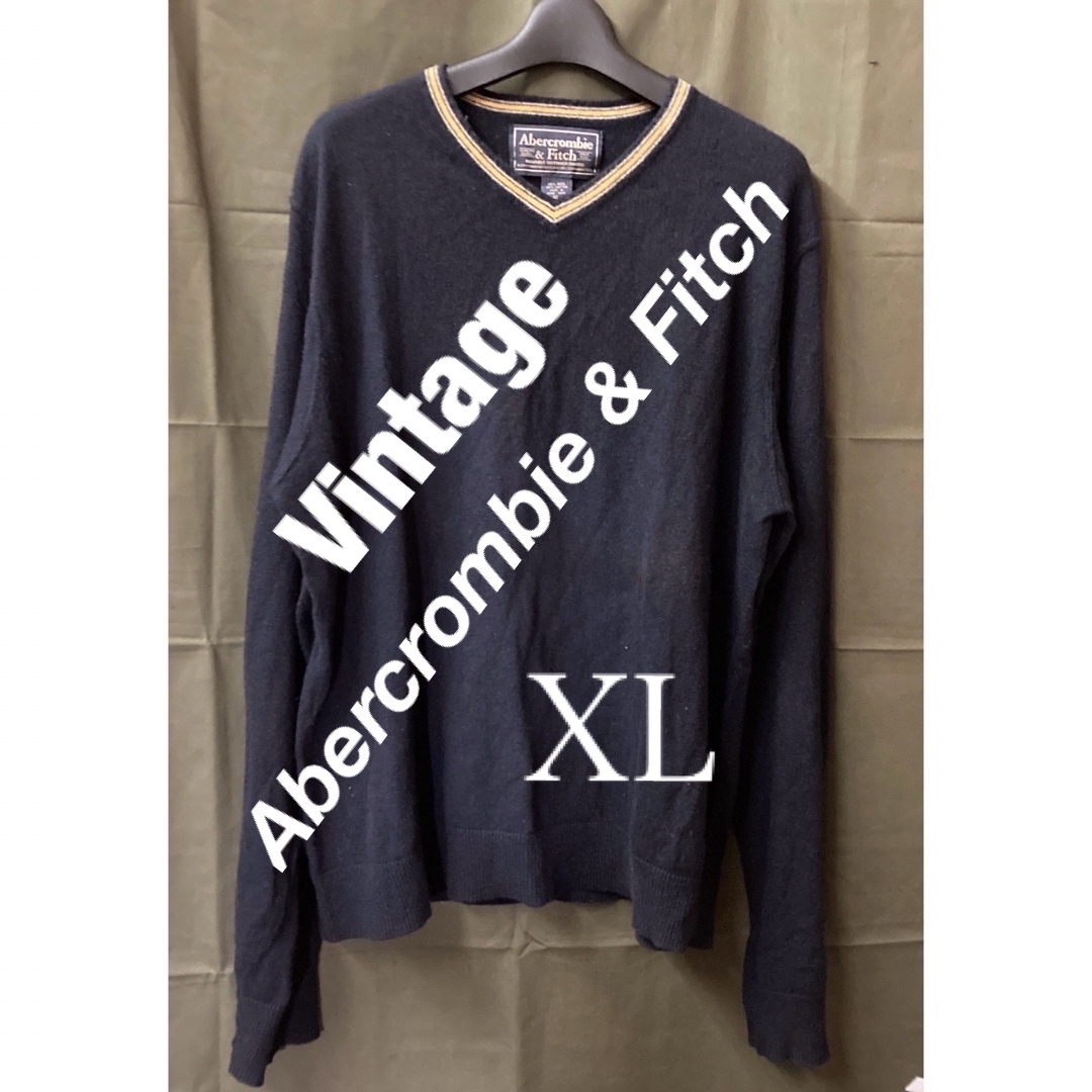 Abercrombie&Fitch(アバクロンビーアンドフィッチ)の【ビンテージ　アバクロンビー＆フィッチ】ニット　セーター　XL メンズのトップス(ニット/セーター)の商品写真