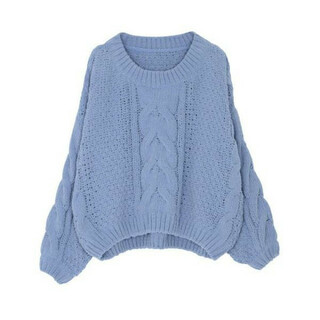 ジェイダ(GYDA)の新品 ブルー ニット モコモコ トップス セーター(ニット/セーター)