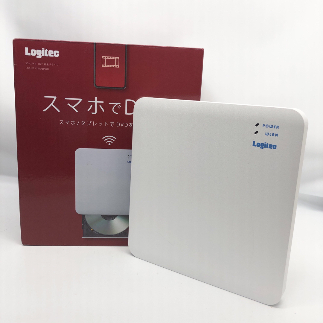 ロジテック  WiFi対応 DVDドライブ LDR-PS5GWU3PWH