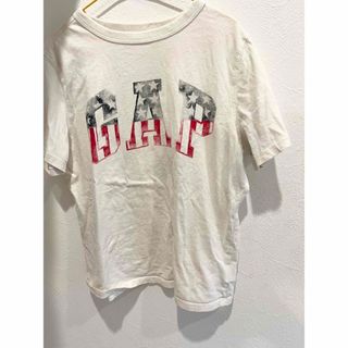 ギャップキッズ(GAP Kids)のGAP ギャップ　半袖　Tシャツ　カジュアル　ロゴ　国旗　キッズ　M 130(Tシャツ/カットソー)