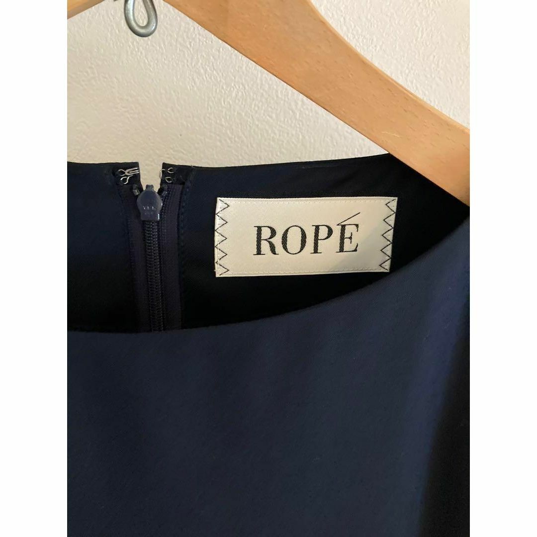 ROPE’(ロペ)のROPE ロペ　ワンピース　シンプル　七分袖 レディースのワンピース(ひざ丈ワンピース)の商品写真