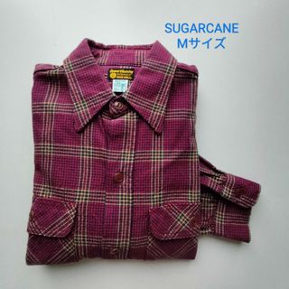 シュガーケーン(Sugar Cane)のSUGARCANE★チェックワークシャツ★M品番★M★USED★M21594(シャツ)