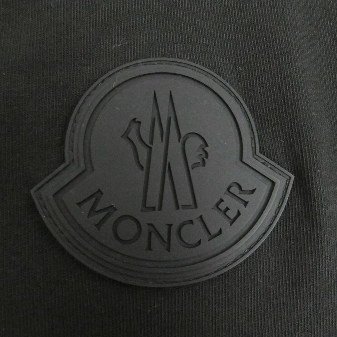美品□21SS MONCLER/モンクレール MAGLIA T-SHIRT バックエンボスロゴ コットン100％ 半袖Tシャツ/カットソー ブラック M 正規品 メンズ
