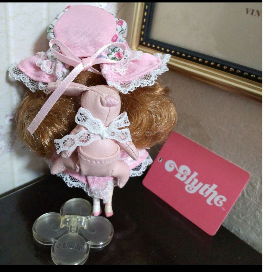 Takara Tomy(タカラトミー)の1909 プチブライス【タティアンナブラック】ピンク系 ハンドメイドのぬいぐるみ/人形(人形)の商品写真