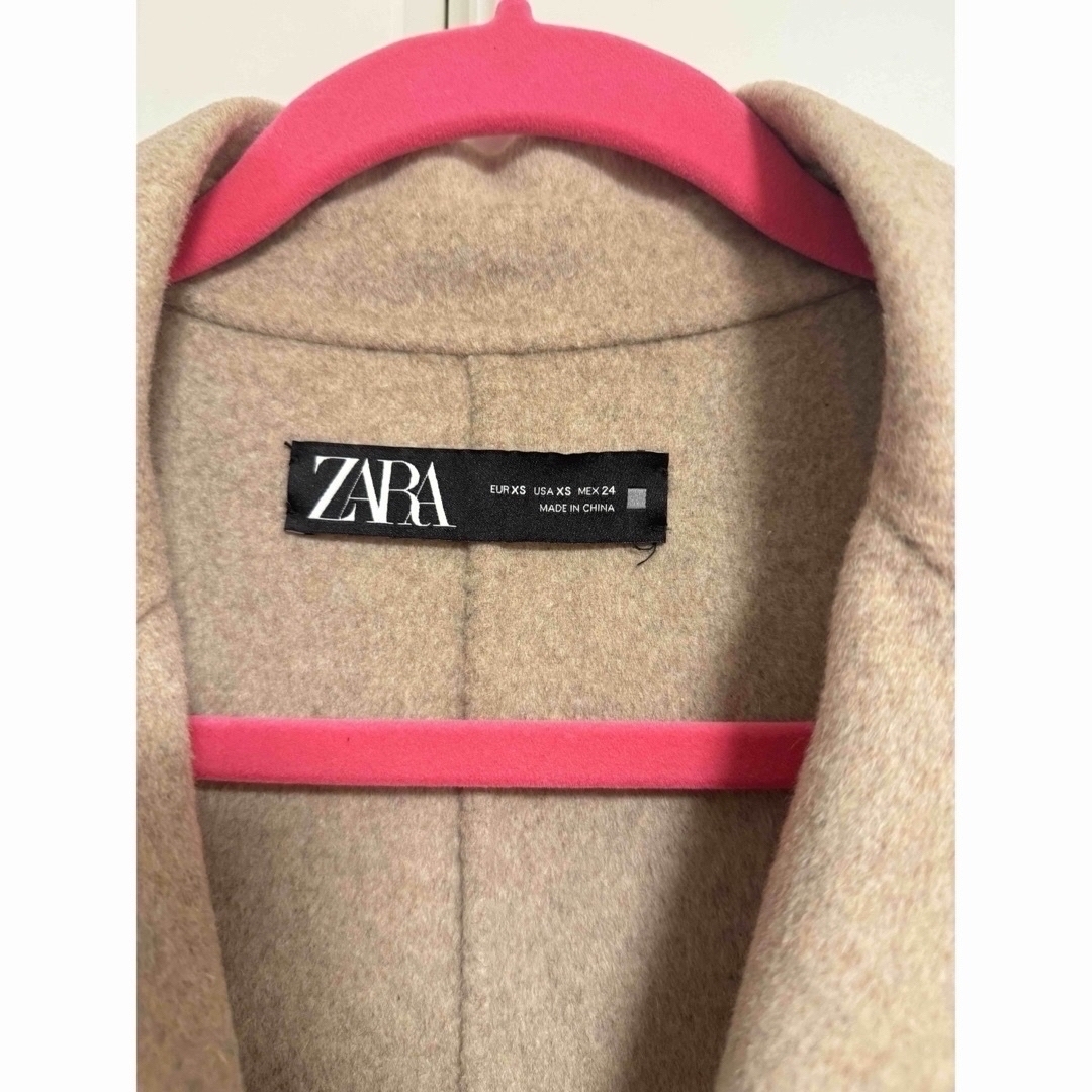 ZARA(ザラ)の【超美品】ZARA ザラ ウール オーバーコート  ロングコート レディースのジャケット/アウター(ロングコート)の商品写真