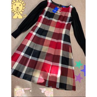 新品タグ付♡原宿限定ワンピースバーバリーブルーレーベルクレストブリッジ　ベージュ