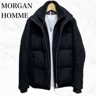 モルガンオム送料込¥定価3万程ファー毛皮ダウンジャケットLキレカジドメスセレクト