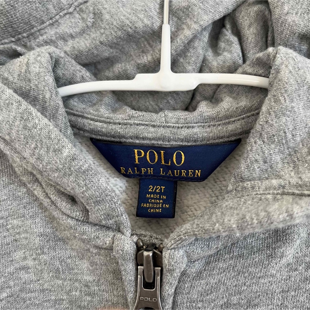 POLO RALPH LAUREN(ポロラルフローレン)のラルフローレン グレーパーカー 95cm キッズ/ベビー/マタニティのキッズ服男の子用(90cm~)(ジャケット/上着)の商品写真