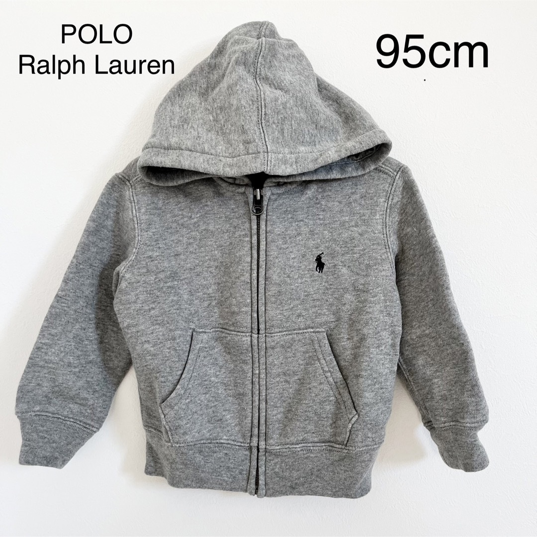 POLO RALPH LAUREN(ポロラルフローレン)のラルフローレン グレーパーカー 95cm キッズ/ベビー/マタニティのキッズ服男の子用(90cm~)(ジャケット/上着)の商品写真