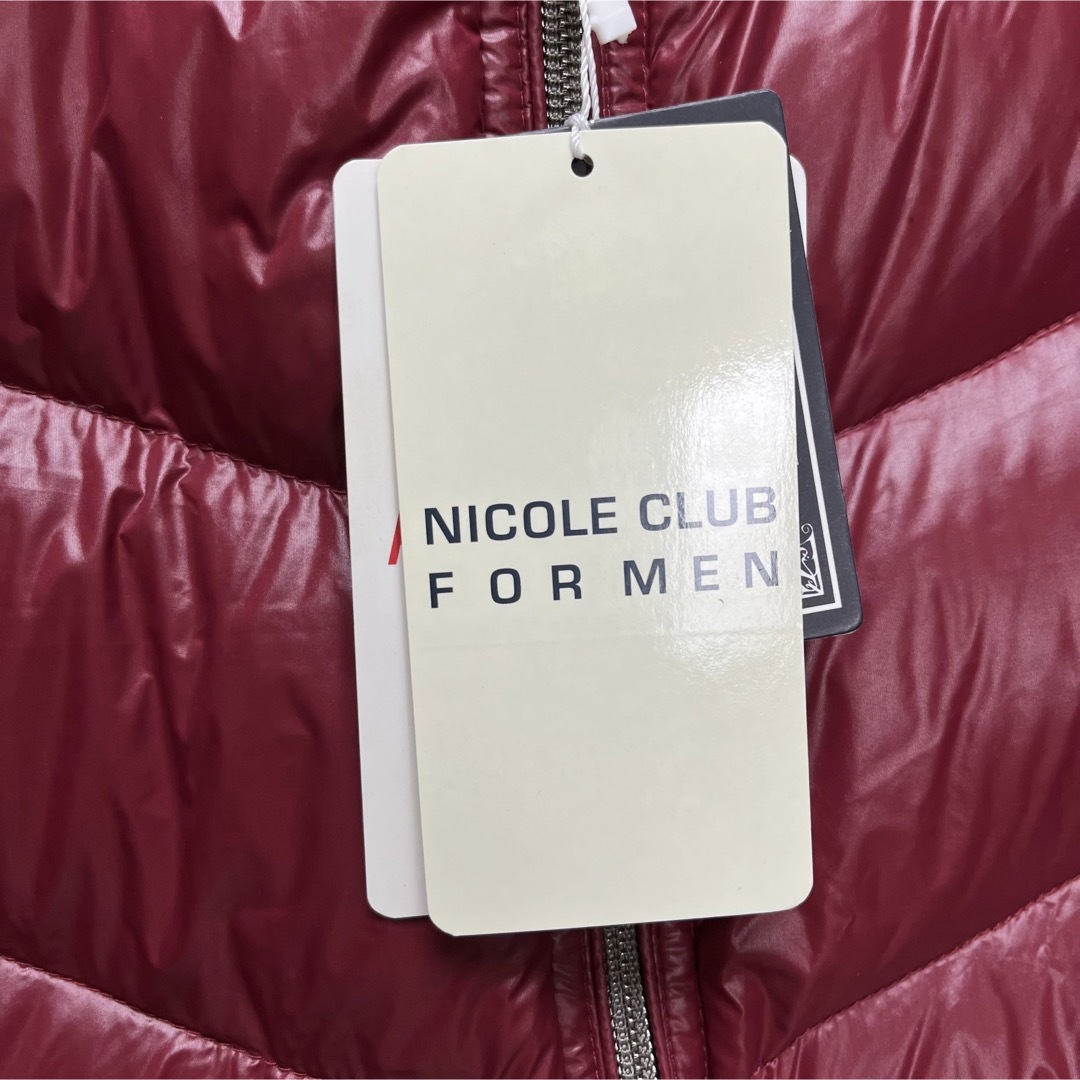 NICOLE CLUB FOR MEN ダウンジャケット　アウター　赤系　レッド