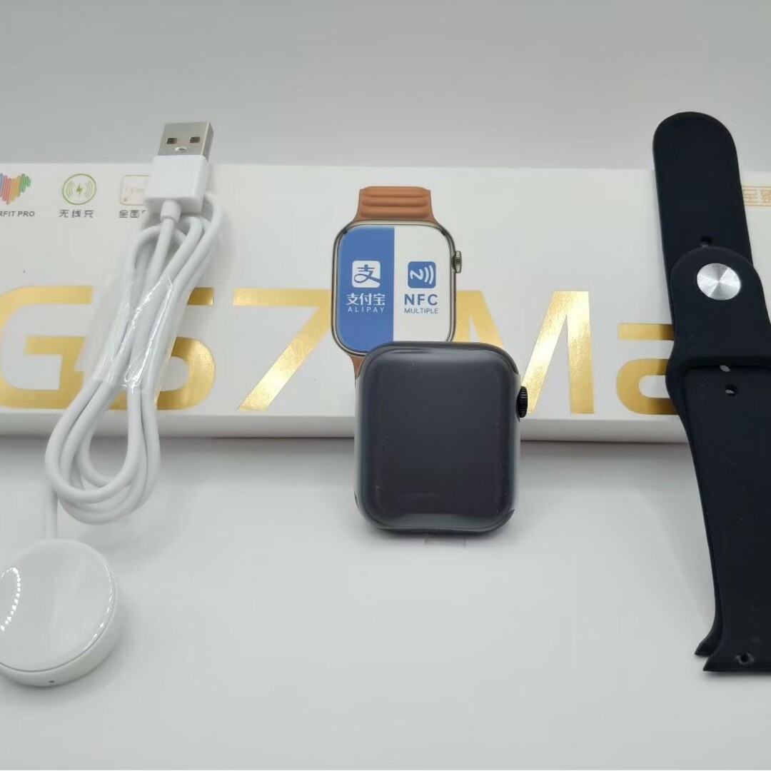 スマートウォッチ 新品未使用 NFC 日本語対応 通話機能 歩数 心拍 血圧