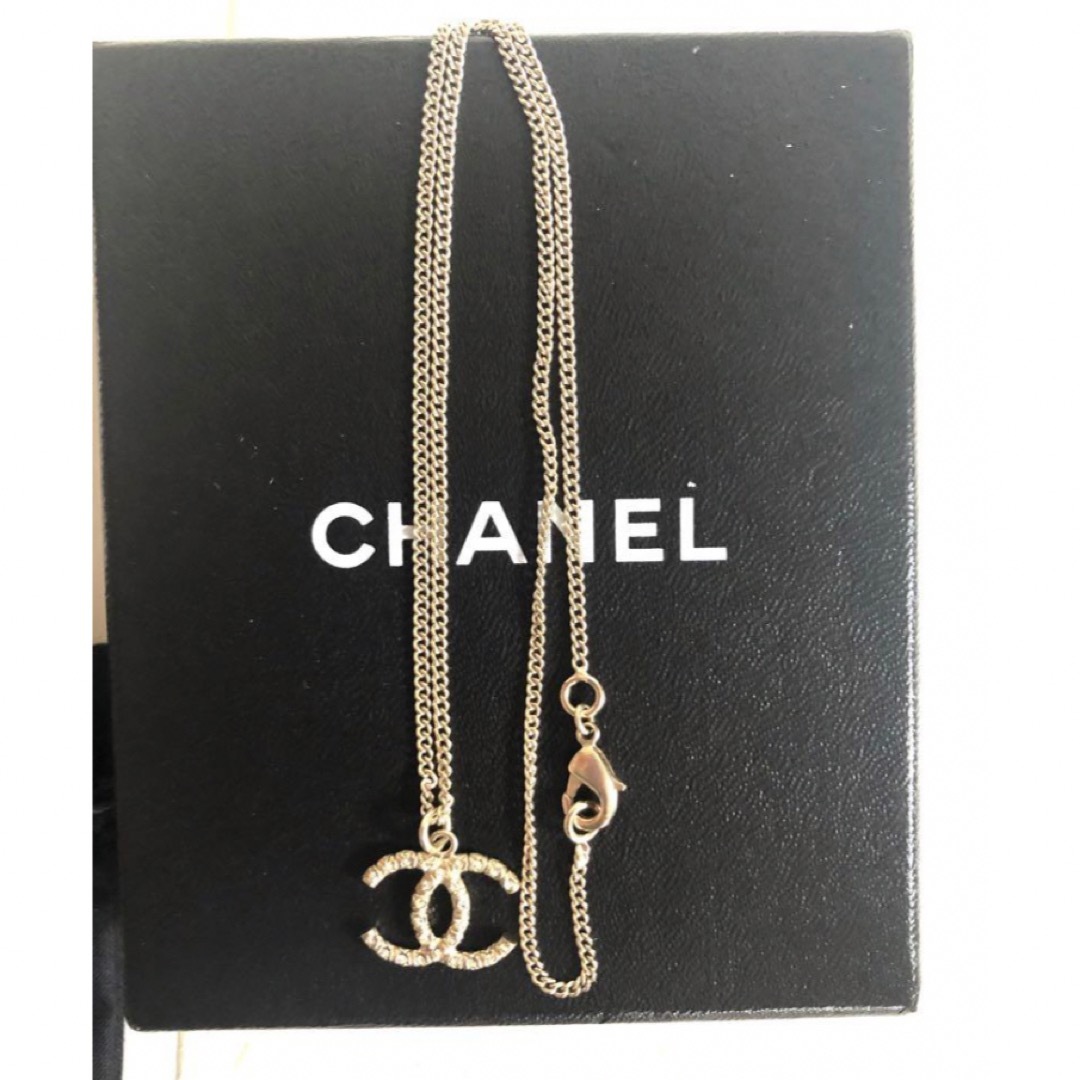 美品 CHANEL シャネル ラインストーン ネックレス