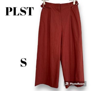 プラステ(PLST)のPLST ストレッチワイドパンツ Sサイズ(カジュアルパンツ)