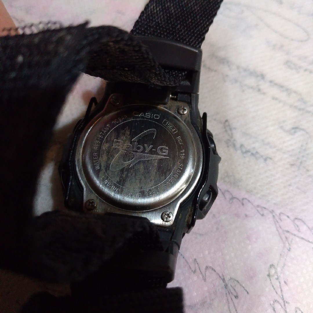 Baby-G(ベビージー)のCASIO カシオ Baby-G ベビーG　黒腕時計 メンズの時計(腕時計(デジタル))の商品写真