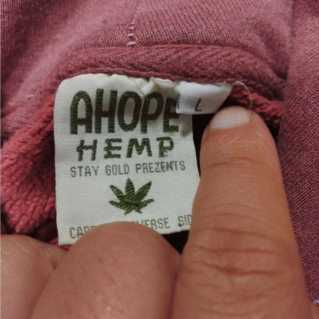 PHATEE(ファッティー)のA HOPE HEMP phatee THC GO HEMP パーカー　L　古着 メンズのトップス(パーカー)の商品写真