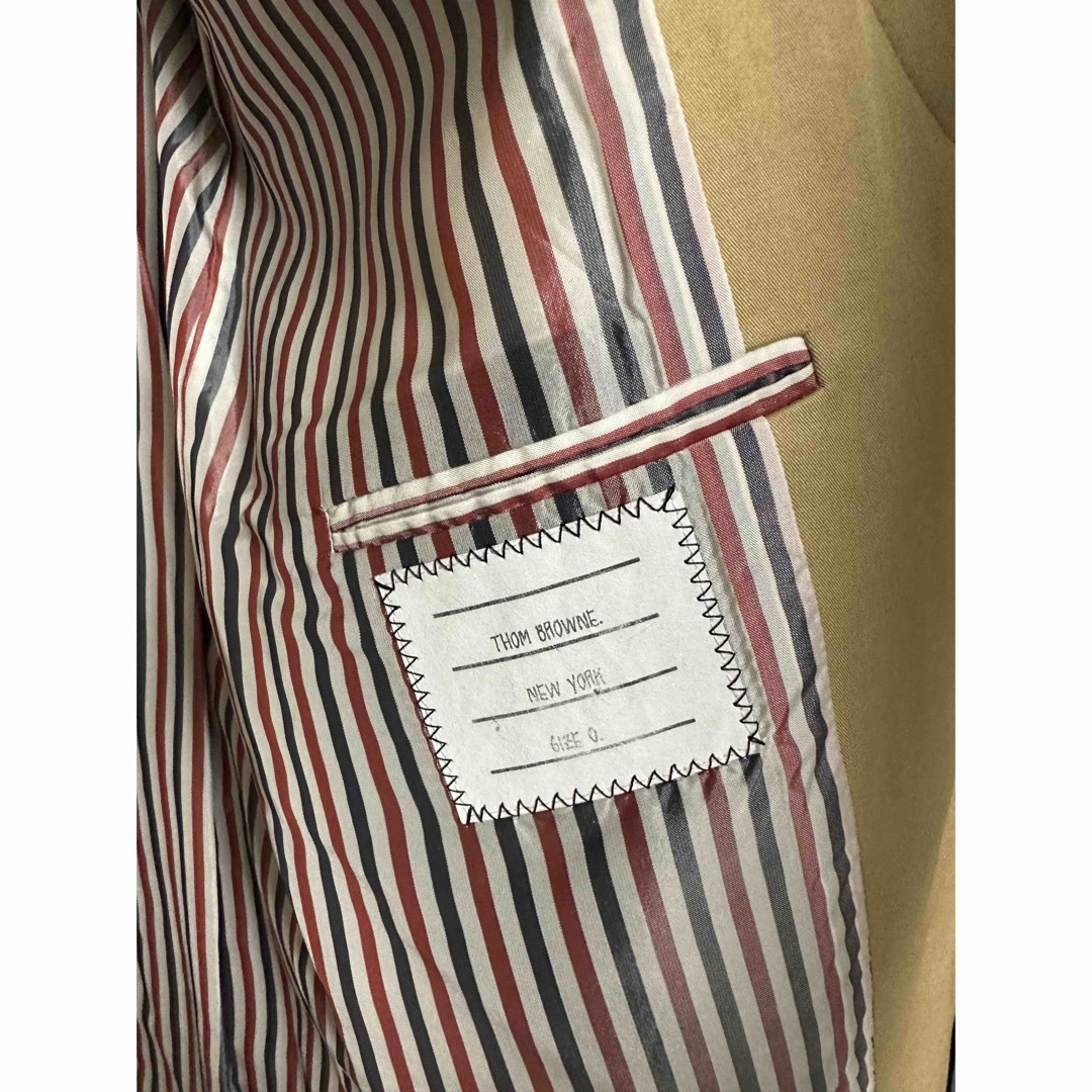 THOM BROWNE(トムブラウン)のTHOM BROWNE トムブラウン　ステンカラーコートSIZE:0  メンズのジャケット/アウター(ステンカラーコート)の商品写真