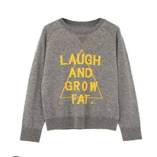 ケービーエフ(KBF)のKBF  LAUGH AND GROW FAT. ニット　グレー　新品同様(ニット/セーター)