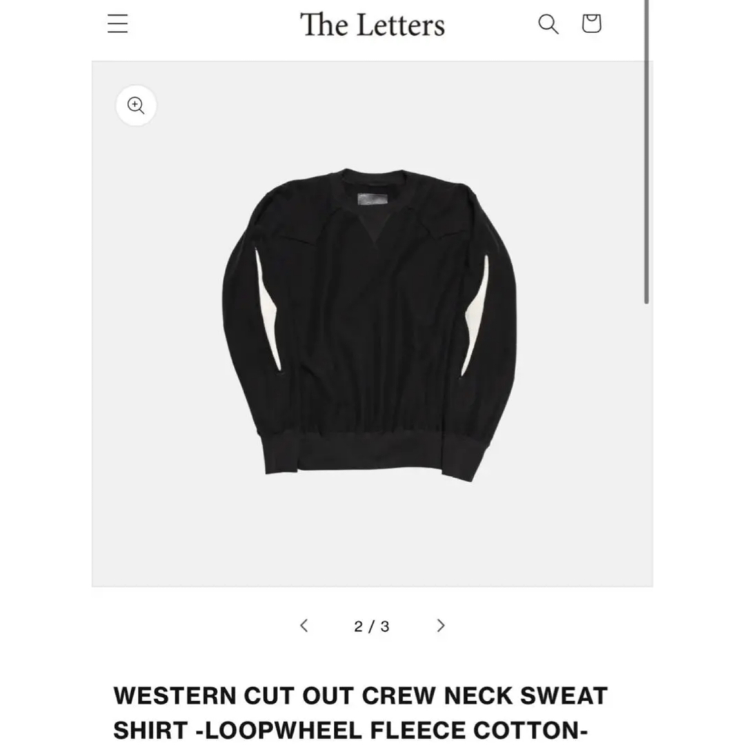 The Letters CREW NECK SWEAT SHIRTのサムネイル