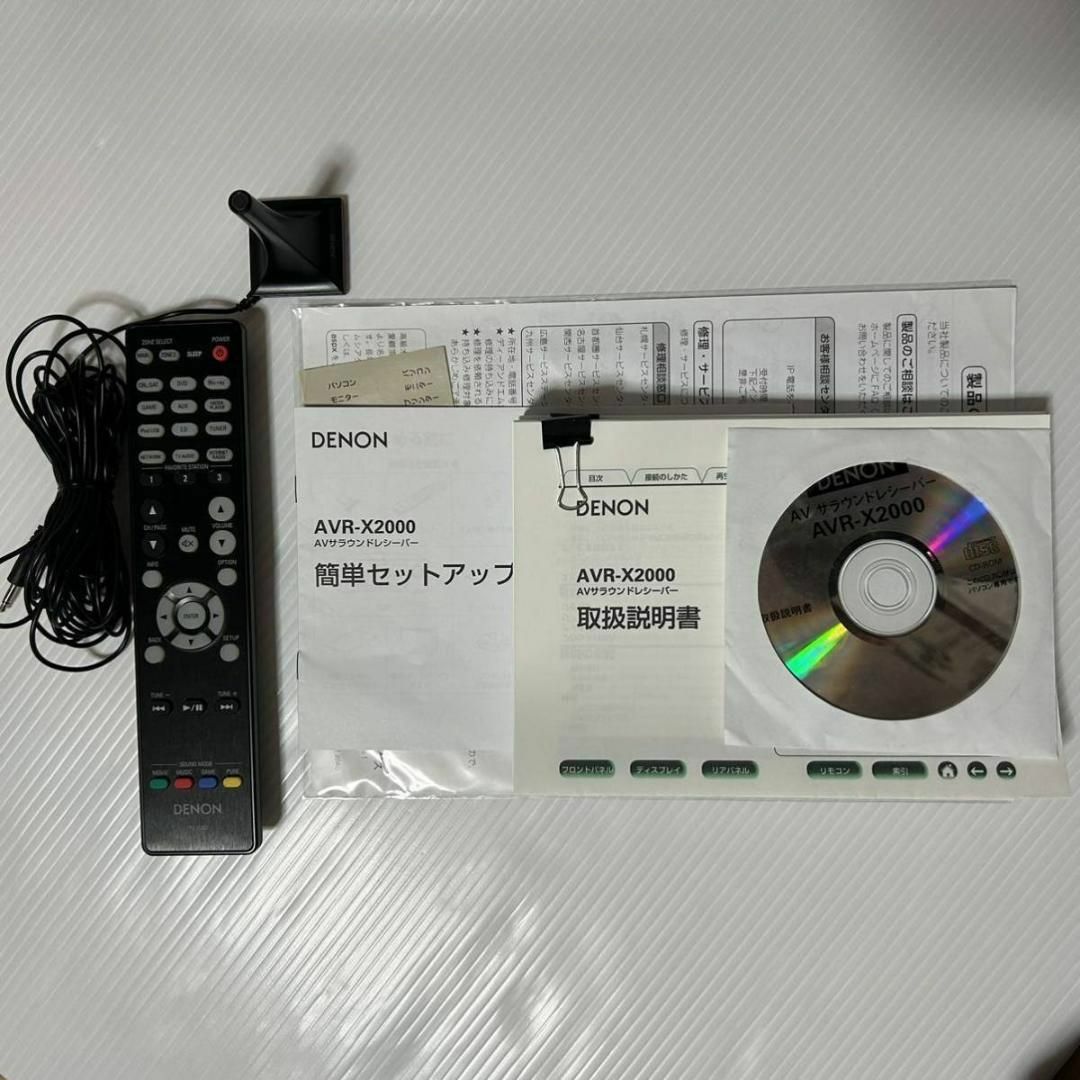 DENON AVサラウンドレシーバー AVR-X2000-k ブラック スマホ/家電/カメラのオーディオ機器(アンプ)の商品写真