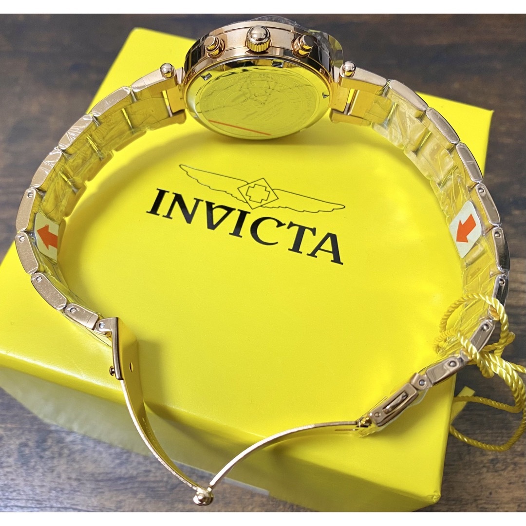 INVICTA(インビクタ)の【新品】invicta Angel ローズゴールド スワロフベゼル クロノグラフ レディースのファッション小物(腕時計)の商品写真