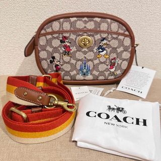 新品　未使用　coach コーチ　ローグ　ディズニー　ミッキー　ミニー　ドナルド