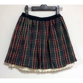 ハニーズ(HONEYS)の【美品】フリル付 チェック柄 ミニスカート(ミニスカート)